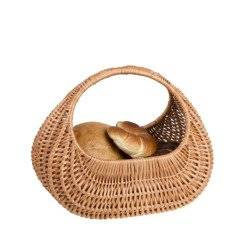 Tasche aus Weide in Naturfarbe  Einkaufskorb 40x22 H36 cm