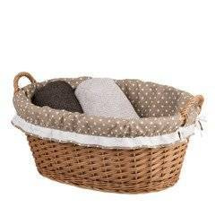 OVALE RIETEN WASMAND SPEELGOEDMAND MET ZOOM 60X44X23 CM
