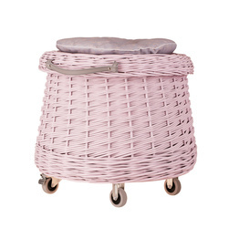 Lasovia Design Vinca Mobile Pouffe  With Storage Ø 57 H 50 cm
