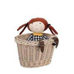 FIETS ACCESSOIRES KINDERBAK IN BEIDE 27X22 H17 CM