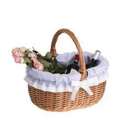 EINKAUFSKORB GESCHENKKORB AUS WEIDE 42X34 H23/36 CM