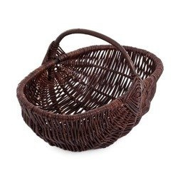 Wicker kitchen storage basket shopping basket decorative handmade 46x31 H17/30 cm