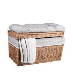 Wäscheschrank  Truhe für Wäsche in Naturfarbe 70x42 H47 cm