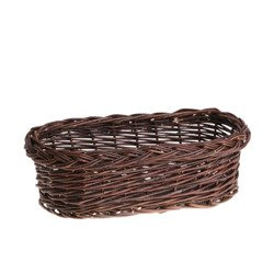 BALCONY BASKET OF UNPEELED WICKER decorative 60X27 H15 CM