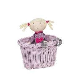 AKCESORIA ROWEROWE KOSZ NA ROWER DZIECIĘCY W KOLORZE RÓŻOWYM 27X22 H17 CM