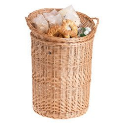 DISPLAY BASKET WITH A BOWL base handmade decorative Ø55/53 H70 top Ø60/36 H21/27 cm
