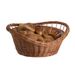 PLATEAU RONDE À GARNIR EN OSIER 43X38 H13/17/20 CM