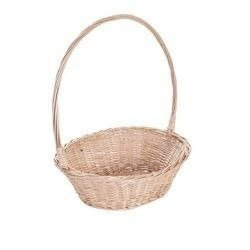 wicker basket gift basket with handle decorative handmade 46x36 H10/15/48 cm