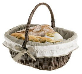 Einkaufskorb aus Weide 42x34 H21 cm